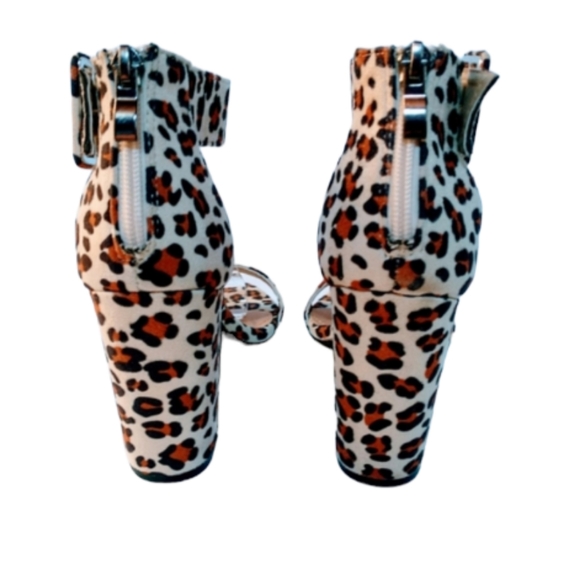 Modern Rebel Cheetah Print Block Heel Sandals - Picture 7 of 7